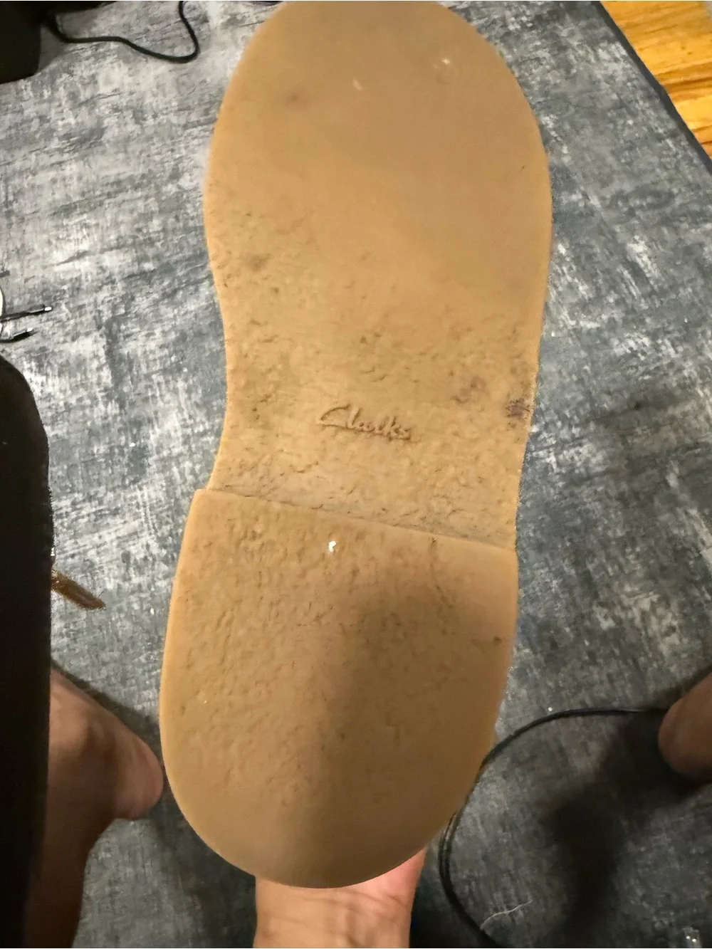 Clarks Men's Tan Brown Leather Chukka Boots